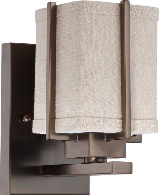 Nuvo Lighting 60-4481 Logan Collection One Light Wall Sconce in Hazel Bronze Finish - Quality Discount Lighting