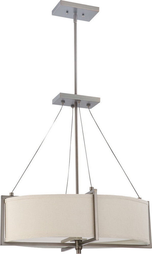 Nuvo Lighting 60-4046 Portia Collection Oval Six Light Energy Star Efficient Fluorescent GU24 Chandelier in Hazel Bronze Finish - Quality Discount Lighting