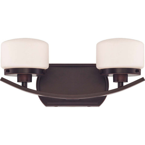 Nuvo Lighting 60-5122 Austin Collection Two Light Bath Vanity Wall Mount in Russet Bronze Finish - Quality Discount Lighting