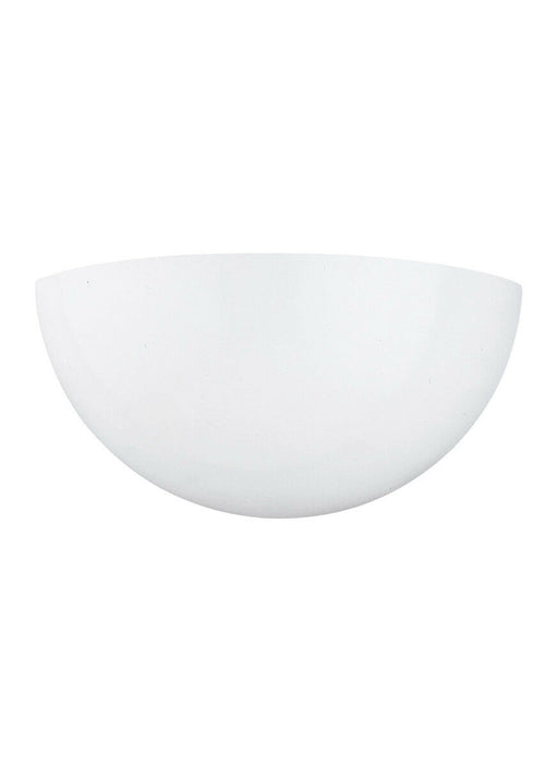 Seagull Lighting 4938EG-15 Signature Collection LED Half Moon ADA Wall Sconce in White Finish