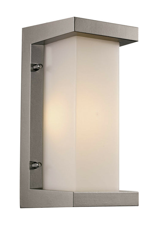 Trans Globe Lighting LED40531-SL Capitol Collection LED Outdoor Wall Mount Pocket Lantern in Silver Finish