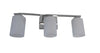 Trans Globe Lighting PL-470523PC-LED Mod Pod Collection Three Light GU24 Bath Wall Fixture in Polished Chrome Finish