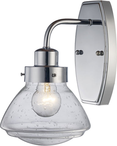 Trans Globe 71621 PC 1 Light Wall Sconce In Polish Chrome Finish