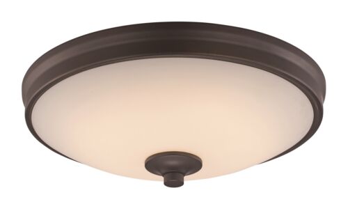 Trans Globe LED-30079 ROB Integrated LED 11IN Flush Ceiling Fixture in Oil Rubbed Bronze Finish Finish