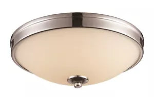 Trans Globe LED-30080 PC Integrated LED 13IN Flush Ceiling Fixture in Polished Chrome Finish