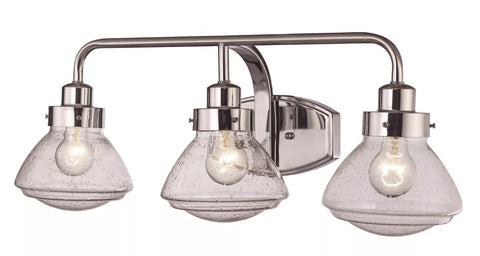 Trans Globe Lighting 71623 PC Colorado Collection Three Light Bath Vanity Wall Mount in Polished Chrome Finish