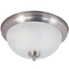 Trans Globe Lighting 104430 BN Two Light Flush Ceiling Fixture in Brushed Nickel Finish