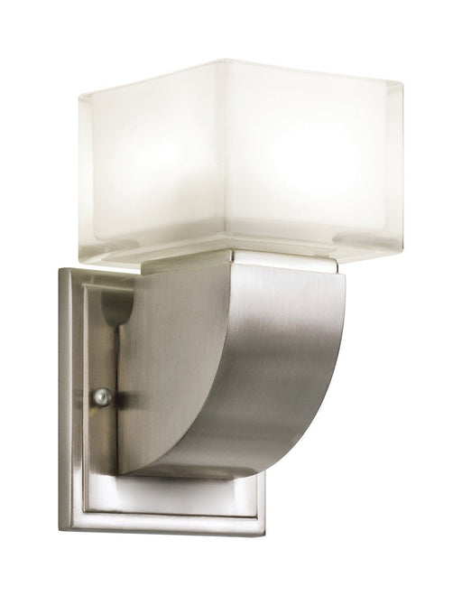 Kichler Lighting 10449 NI Islita Collection One Light GU24 Energy Efficient Fluorescent Wall Sconce in Brushed Nickel Finish - Quality Discount Lighting