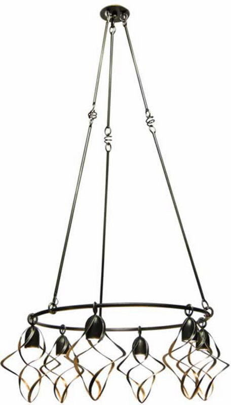 Kalco Lighting 2699 HB Oxford Collection Six Light Hanging Chandelier in Heirloom Bronze Finish - Quality Discount Lighting