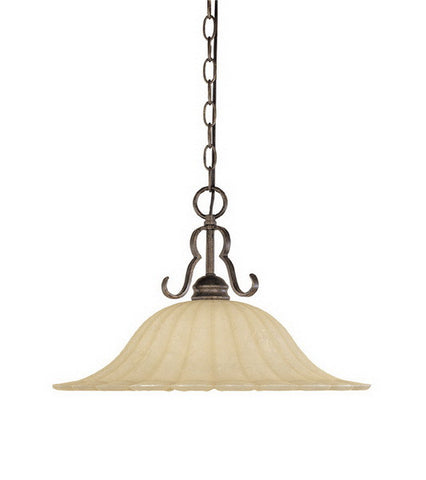 Designers Fountain Lighting 82632 FSN Radford Collection One Light Hanging Chandelier in Forged Sienna Finish - Quality Discount Lighting