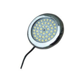 LED Lighting SMP-03-WW-BR-C Ultra Slim Surface Mount Puck Light in Brushed Aluminum Finish - Quality Discount Lighting
