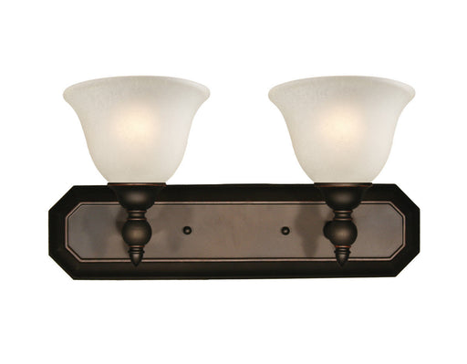 Z-Lite Lighting 904-2V Clayton Collection Two Light Bath Vanity Wall Mount in Bronze Finish