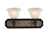 Z-Lite Lighting 904-2V Clayton Collection Two Light Bath Vanity Wall Mount in Bronze Finish