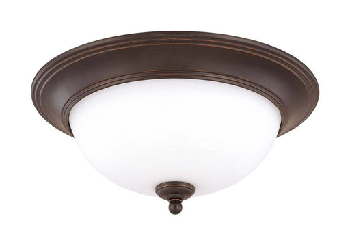 Nuvo Lighting 60-2436 Glenwood Collection Two Light Energy Star Rated GU24 Fluorescent Flush Ceiling Mount in Sudbury Bronze Finish - Quality Discount Lighting