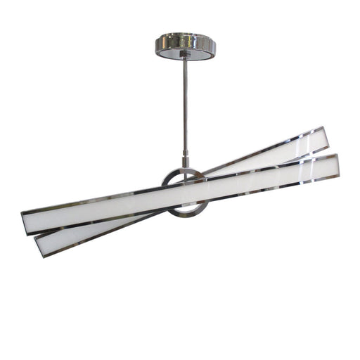 Nuvo Lighting Geocentric 62-291 One Eighty Series Hanging Suspension LED Luminaire in Polished Chrome Finish - Quality Discount Lighting