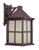 Sunset Lighting F4675-62 Crowley Collection One Light Exterior Wall Lantern in Rubbed Bronze Finish - Quality Discount Lighting