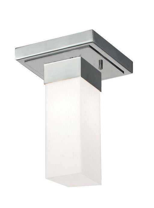 Z-Lite Lighting 190F-1 Sapphire Modern Collection One Light Flush Ceiling Mount in Polished Chrome Finish