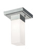 Z-Lite Lighting 190F-1 Sapphire Modern Collection One Light Flush Ceiling Mount in Polished Chrome Finish