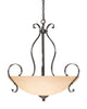 Craftmade Lighting 14445 BST Brookfield Collection Five Light Pendant Chandelier in Brownstone Finish