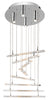 Elan by Kichler Lighting 83103 Trappa Collection Twenty Light Hanging Pendant Chandelier in Polished Chrome Finish