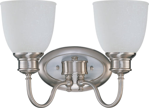 Nuvo Lighting 60-2797 Bella Collection Two Light Bath Vanity Wall Mount in Brushed Nickel Finish