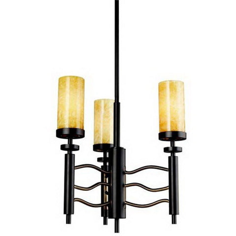 Kichler Lighting 42184OZ Three Light Millry Collection Hanging Chandelier in Olde Bronze Finish - Quality Discount Lighting