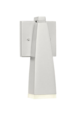 Elan by Kichler Lighting 83557 Heren Collection LED Outdoor Wall Lantern in Painted Platinum Finish