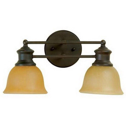 Craftmade Lighting 19812 AG2 Two Light Bath Vanity Wall Mount in Aged Bronze Finish