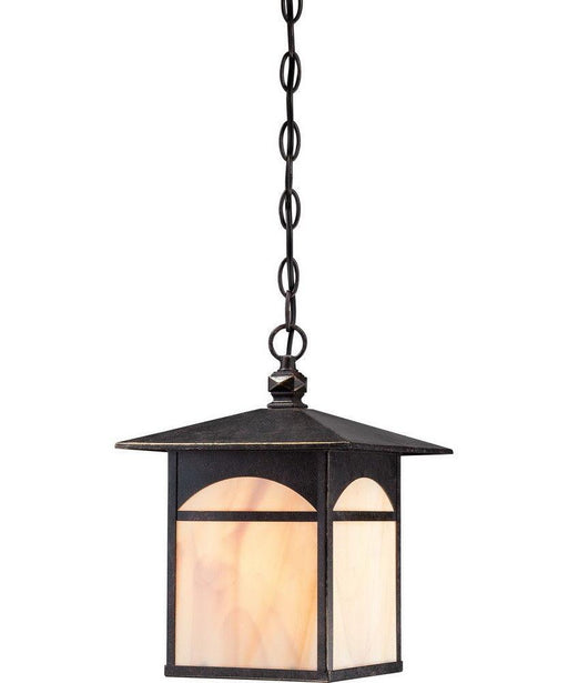 Nuvo Lighting 60-5754 Canyon Collection One Light Energy Efficient GU24 Exterior Outdoor Hanging Lantern in Umber Bronze Finish