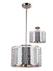 Z-Lite Lighting 185-15 Saatchi Collection Three Light Pendant or Semi Flush Ceiling Mount in Chrome Finish