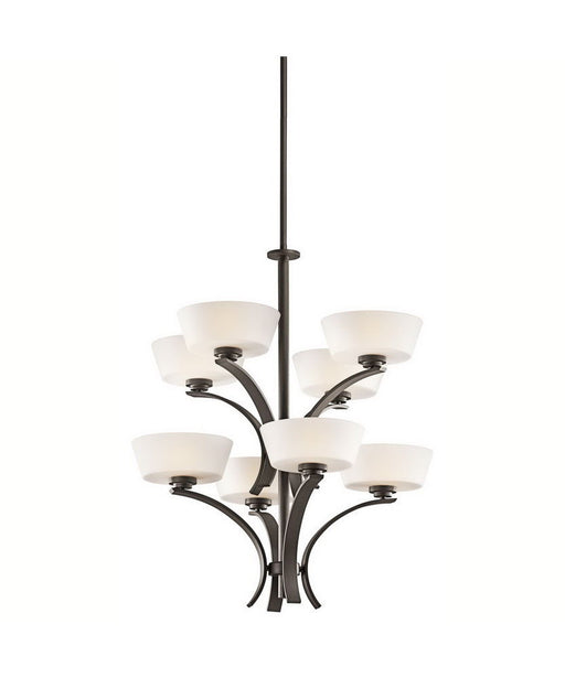 Aztec 34979 by Kichler Lighting Rise Collection Eight Light Hanging Chandelier in Olde Bronze Finish - Quality Discount Lighting