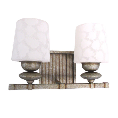 Kalco Lighting B6682 VN Beverly Collection Two Light Bath Vanity Wall Sconce in Volcanic Nickel Finish