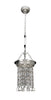 Kalco Lighting 026651-017-FR0010 Clare Collection One Light Hanging Pendant in Two Tone Silver Finish