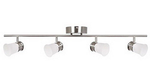 AFX SENF4400L30SN Four Light Integrated LED Ceiling or  Wall Track in Satin Nickel Finish