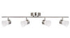 AFX SENF4400L30SN Four Light Integrated LED Ceiling or  Wall Track in Satin Nickel Finish