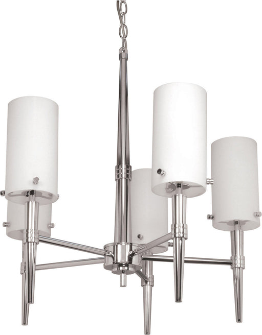 Nuvo Lighting 60-1066 Jet Collection Five Light Chandelier in Polished Chrome Finish - Quality Discount Lighting