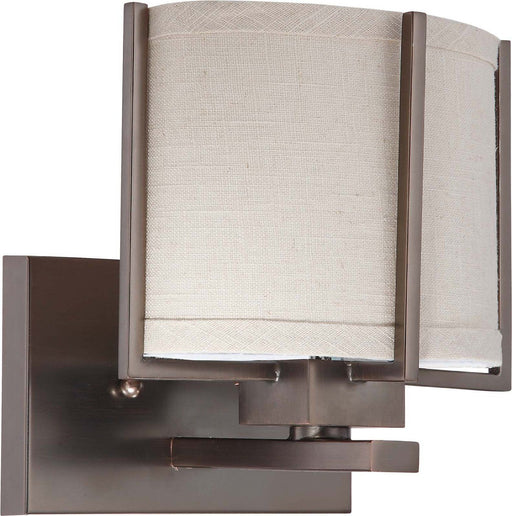 Nuvo Lighting 60-4041 Portia Collection One Light Energy Efficiencient Fluorescent GU24 Wall Sconce in Hazel Bronze Finish - Quality Discount Lighting