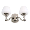 Kalco Lighting 8242 PN Monique Collection Two Light Bath Vanity Wall Mount in Polished Nickel Finish - Quality Discount Lighting