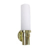 Oxygen Lighting 2-5124-102 One Light Pebble Collection Energy Efficient Fluorescent Wall Sconce in Polished Brass Finish