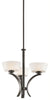 Aztec 34987 by Kichler Lighting Rise Collection Three Light Hanging Chandelier in Olde Bronze Finish