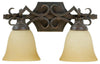 Craftmade Lighting 10915 AG2 Two Light Bath Vanity Wall Mount in Aged Bronze Finish