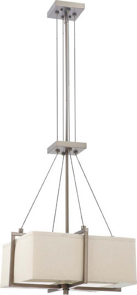 Nuvo Lighting 60-4486 Logan Collection Two Light Hanging Pendant Chandelier in Hazel Bronze Finish - Quality Discount Lighting