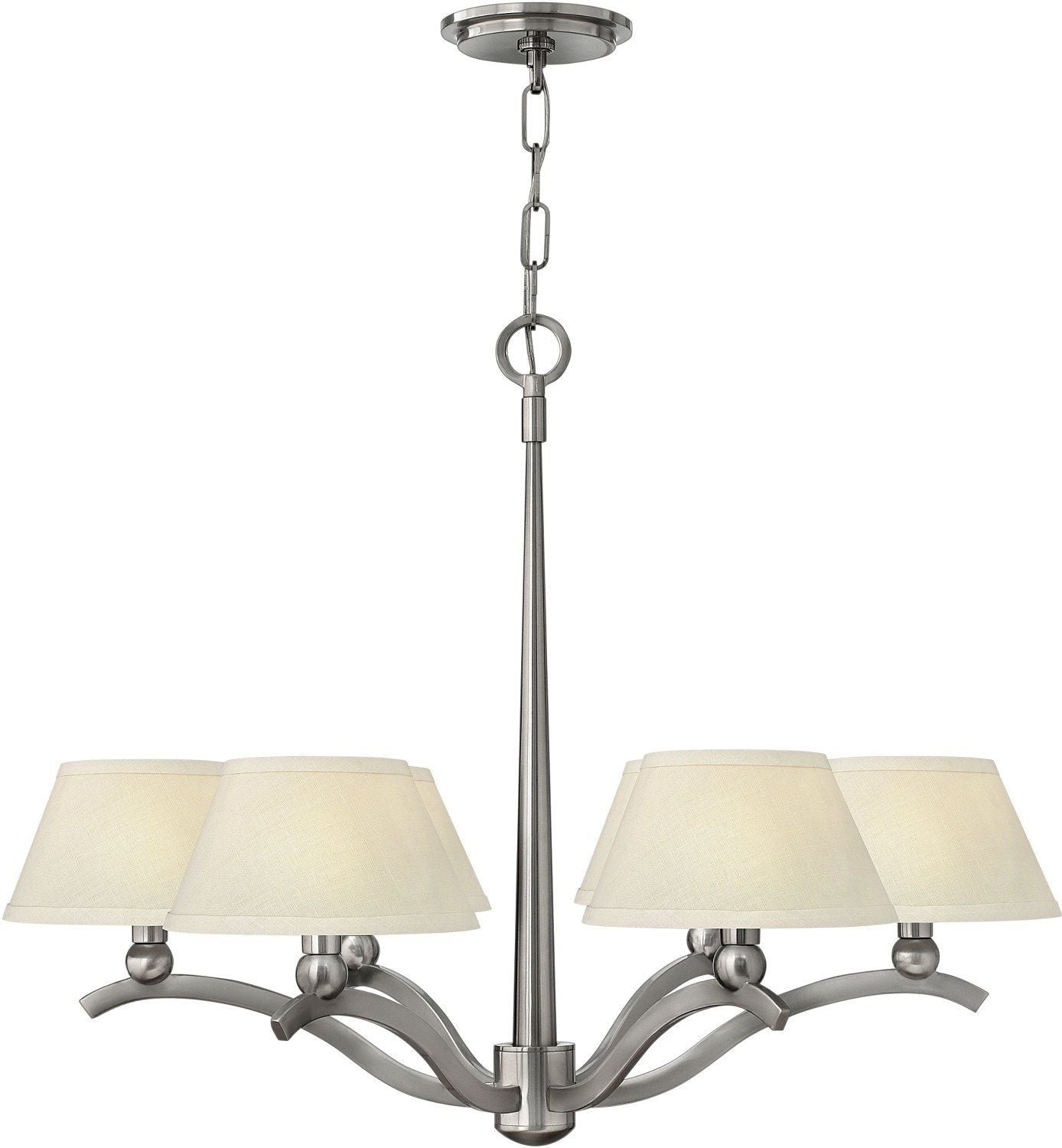 Hinkley Lighting 4616BN Whitney Collection Six Light Hanging Chandelie ...