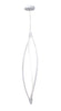 Elan by Kichler Lighting 83480 Meridian Collection LED Hanging Pendant Chandelier in White Finish
