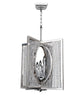 Kalco Lighting 10137-010-FR001 Rockefeller Collection Six Light Hanging Pendant Chandelier in Polished Chrome Finish
