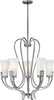 Hinkley Lighting 4225 BN Channing Collection Five Light Hanging Chandelier in Brushed Nickel Finish - Discount Lighting Fixtures