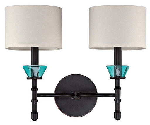 Craftmade Lighting 36662 RW Emory Collection Two Light Wall Sconce in Ravens Wash Bronze Finish