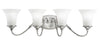 Aztec by Kichler Lighting 37915 Northampton Collection Four Light Bath Vanity Wall Mount in Antique Pewter Finish