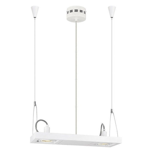 Eglo Lighting 90688A Vectus Collection Two Light Pendant/Chandelier/Island Light in White Finish