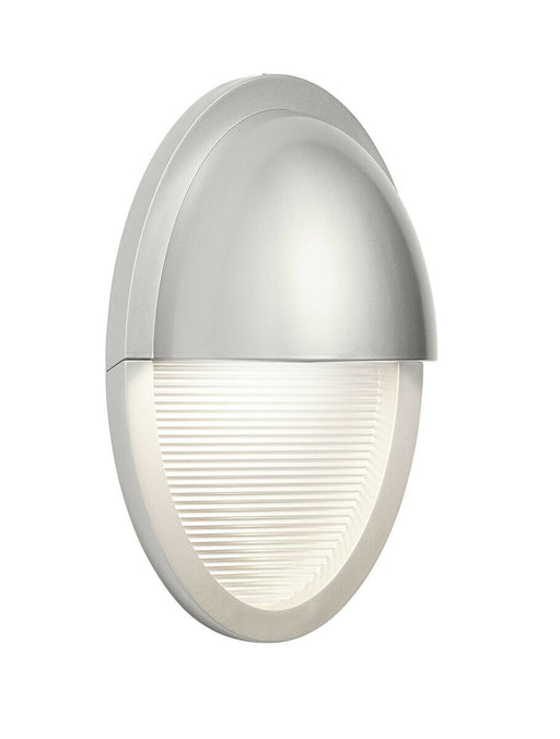 Elan by Kichler Lighting 83553 Conti Collection LED Exterior Outdoor Wall Sconce in Painted Platinum Finish